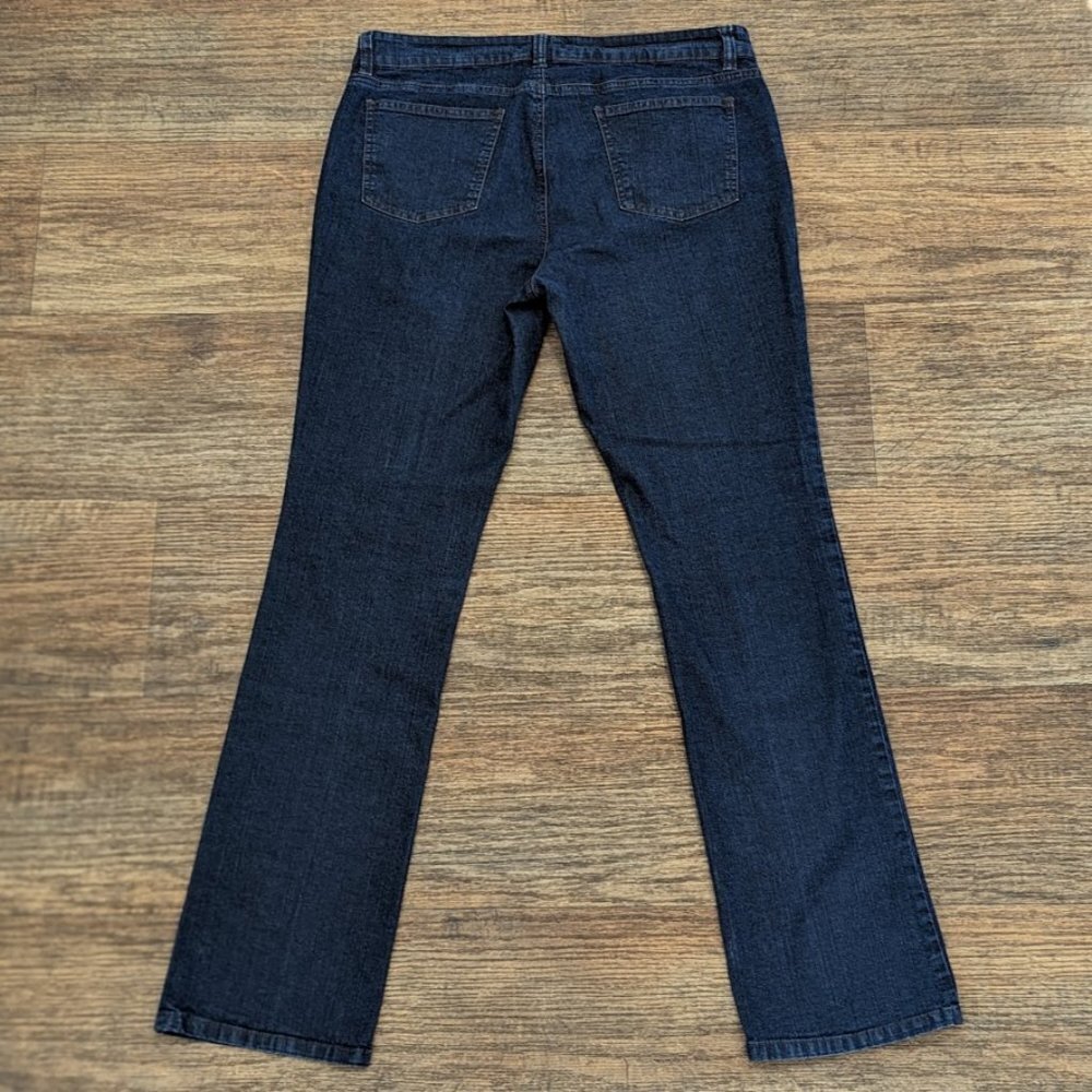 Eileen Fisher Organic Cotton Stretch Straight Ankle Jean Size 12 - Picture 3 of 6